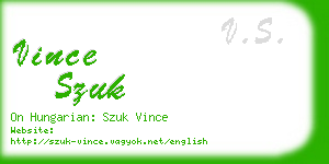 vince szuk business card